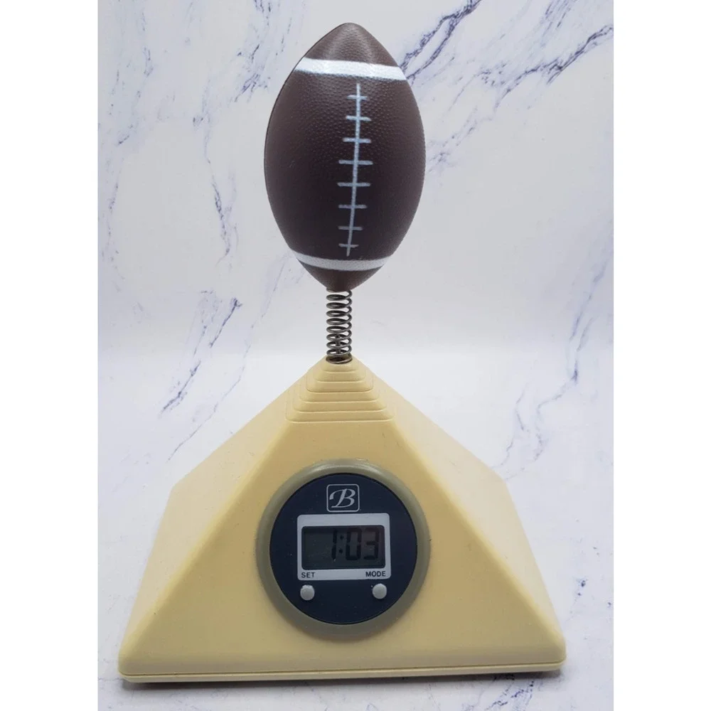 Football Advertising Benchmark Vintage Small Digital Novelty Clock
